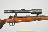 MAUSER 98 SPORTING CONVERSION - 8 X 57 - HENSOLDT - WETZLAR 8X SCOPE WITH CLAW MOUNTING SYSTEM - SALE PENDING - 1 of 14