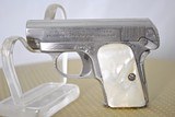 COLT 1908 - ORIGINAL NICKEL PLATED - ORIGINAL MOTHER OF PEARL GRIPS - 1 of 12