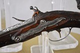 ANTIQUE (17th to 18th CENTURY) MATCHED PAIR OF ITALIAN FLINTLOCK PISTOLS WITH HOLSTERS - HIGH CONDITION - 9 of 20