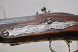 ANTIQUE (17th to 18th CENTURY) MATCHED PAIR OF ITALIAN FLINTLOCK PISTOLS WITH HOLSTERS - HIGH CONDITION - 14 of 20