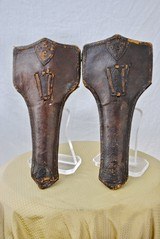 ANTIQUE (17th to 18th CENTURY) MATCHED PAIR OF ITALIAN FLINTLOCK PISTOLS WITH HOLSTERS - HIGH CONDITION - 20 of 20
