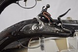 ANTIQUE (17th to 18th CENTURY) MATCHED PAIR OF ITALIAN FLINTLOCK PISTOLS WITH HOLSTERS - HIGH CONDITION - 5 of 20