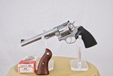 RUGER REDHAWK WITH 7 1/2" BARREL WITH WOOD PRESENTATION AND RUBBER GRIPS - 1 of 10