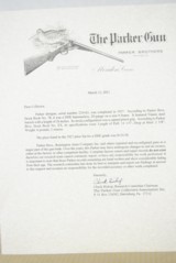 PARKER DHE - 20 GAUGE - MADE IN 1927 WITH PARKER COLLECTORS LETTER - 25 of 25