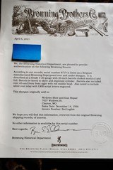 BROWNING SUPERPOSED GRADE 5 - 20 GAUGE - MADE IN 1956 - UNIQUE FACTORY ENGRAVED PATTERN WITH GOLD ANIMALS - 24 of 24