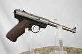 GOLD INLAY AND SCROLL ENGRAVED RUGER STANDARD AUTOMATIC PISTOL - MADE IN 1968 - 6 of 14