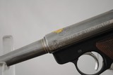 GOLD INLAY AND SCROLL ENGRAVED RUGER STANDARD AUTOMATIC PISTOL - MADE IN 1968 - 1 of 14