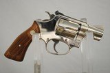 SMITH & WESSON MODEL 34-1 KIT GUN - RARE NICKEL MODEL WITH 2" BARREL - 22 LONG RIFLE - 3 of 8
