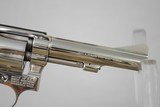 SMITH & WESSON MODEL 34-1 KIT GUN IN NICKEL WITH 4" BARREL - 4 of 9