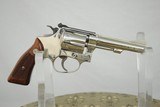 SMITH & WESSON MODEL 34-1 KIT GUN IN NICKEL WITH 4" BARREL - 3 of 9
