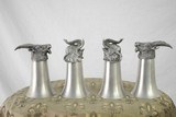 PEWTER GAME ANIMAL DRINKING CUPS - SET OF 4 - 3 of 5