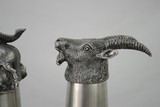 PEWTER GAME ANIMAL DRINKING CUPS - SET OF 4 - 4 of 5