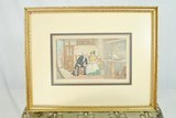 SET OF FOUR ENGLISH HAND COLORED AND FRAMED PRINTS BY THOMAS ROWLANDSON - 8 of 9