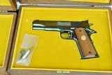 FACTORY ORDERED MATCHED PAIR OF NRA CENTENNIAL COLTS- SINGLE ACTION / MODEL 1911 GOLD CUP - 9 of 16