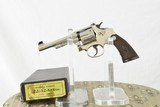 SMITH & WESSON PRE WAR KIT GUN IN 22 LR - 1940 PRODUCTION - NICKEL PLATED WITH BOX - RARE PIECE COMPLETE WITH FACTORY LETTER - SALE PENDING - 2 of 23