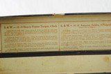 SMITH & WESSON PRE WAR KIT GUN IN 22 LR - 1940 PRODUCTION - NICKEL PLATED WITH BOX - RARE PIECE COMPLETE WITH FACTORY LETTER - SALE PENDING - 9 of 23
