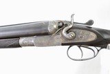 MANUFACTURE LIEGEOISE D'ARMAS - HAMMER SHOTGUN WITH STEEL BARRELS AND PIGEON STYLE RIB WITH GOLD LETTERING - 3 of 11