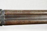 WILLIAM GREENER 12 GAUGE HAMMER DOUBLE MADE IN THE EARLY 1850'S - WELL ENGRAVED WITH HIGHLY FIGURED WOOD - SALE PENDING - 16 of 22