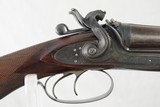 WILLIAM GREENER 12 GAUGE HAMMER DOUBLE MADE IN THE EARLY 1850'S - WELL ENGRAVED WITH HIGHLY FIGURED WOOD - SALE PENDING - 3 of 22