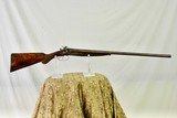 WILLIAM GREENER 12 GAUGE HAMMER DOUBLE MADE IN THE EARLY 1850'S - WELL ENGRAVED WITH HIGHLY FIGURED WOOD - SALE PENDING - 5 of 22