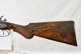 WILLIAM GREENER 12 GAUGE HAMMER DOUBLE MADE IN THE EARLY 1850'S - WELL ENGRAVED WITH HIGHLY FIGURED WOOD - SALE PENDING - 8 of 22