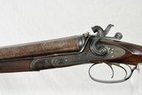 WILLIAM GREENER 12 GAUGE HAMMER DOUBLE MADE IN THE EARLY 1850'S - WELL ENGRAVED WITH HIGHLY FIGURED WOOD - SALE PENDING - 19 of 22