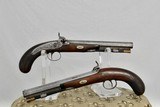 HW MORTIMER ENGLISH DUELING PISTOLS - CASED COMPLETE - CIRCA 1814-1822 - 2 of 16