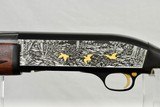 ENGRAVED FRANCHI SEMI AUTO - 12 GAUGE - RELIEF ENGRAVED WITH GOLD BIRDS - 2 of 11