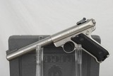 RUGER MKII - GOVERNMENT TARGET - STAINLESS STEEL WITH BOX AND PAPERWORK - 1 of 6