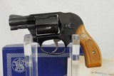 SMITH & WESSON MODEL 38 BLUE FINISH AIRWEIGHT SHROUDED EXTERNAL HAMMER - IN BOX