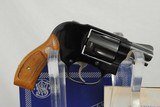 SMITH & WESSON MODEL 38 BLUE FINISH AIRWEIGHT SHROUDED EXTERNAL HAMMER - IN BOX - 2 of 10