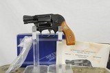 SMITH & WESSON MODEL 38 BLUE FINISH AIRWEIGHT SHROUDED EXTERNAL HAMMER - IN BOX - 3 of 10