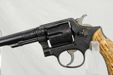 ENGRAVED VINTAGE SMITH & WESSON WITH STAG GRIPS - 3 of 9