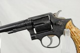 ENGRAVED VINTAGE SMITH & WESSON WITH STAG GRIPS - 2 of 9