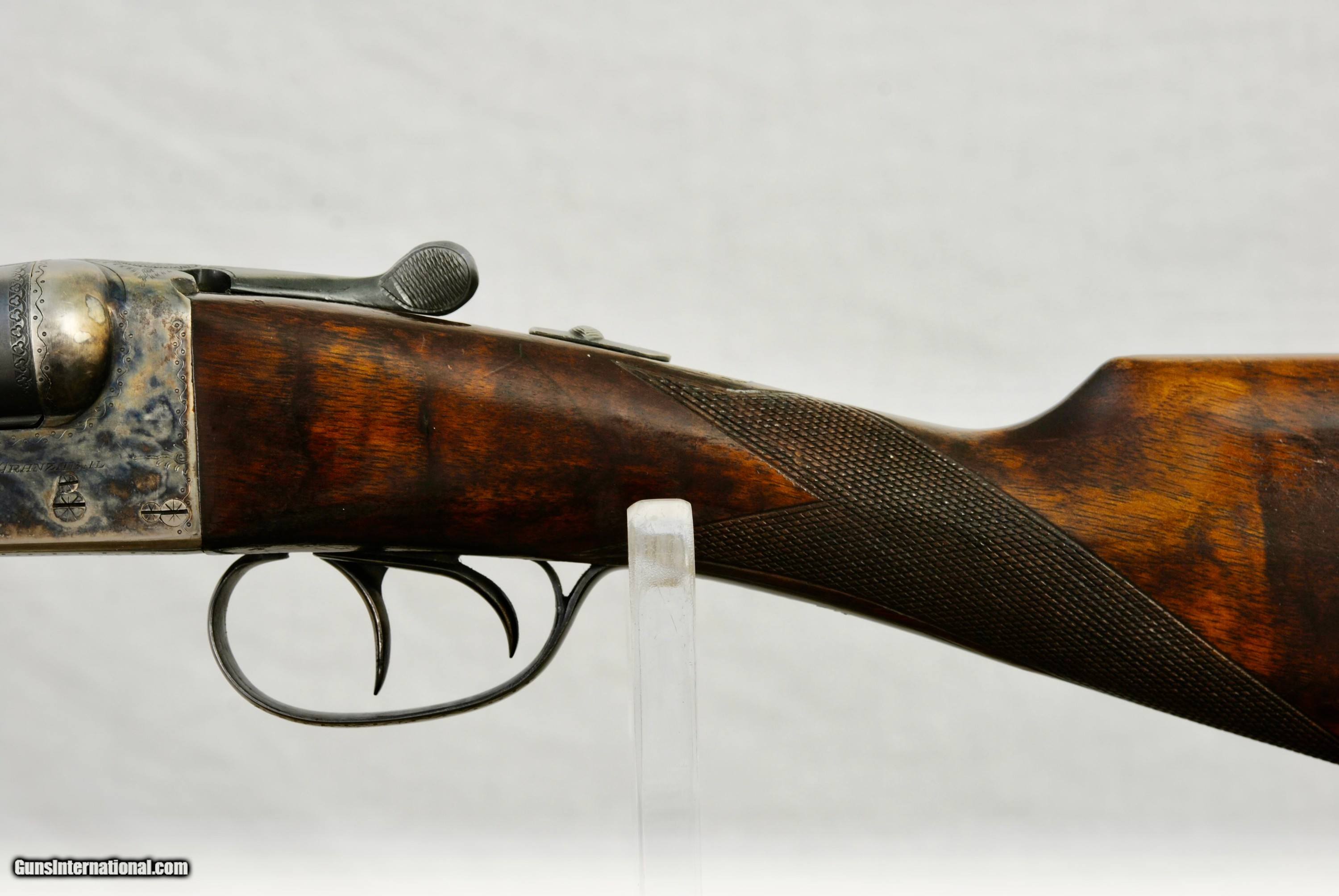 AYA MODEL 3 - 12 GAUGE - 95% CASE COLOR WITH ENGRAVING