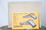 BERETTA 84 EL PRESENTATION GUN - FACTORY HAND ENGRAVED / GOLD PLATED PARTS / FACTORY LEATHER CASE - UNFIRED - RARE - 14 of 14