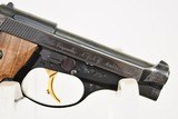 BERETTA 84 EL PRESENTATION GUN - FACTORY HAND ENGRAVED / GOLD PLATED PARTS / FACTORY LEATHER CASE - UNFIRED - RARE - 13 of 14