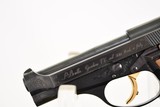 BERETTA 84 EL PRESENTATION GUN - FACTORY HAND ENGRAVED / GOLD PLATED PARTS / FACTORY LEATHER CASE - UNFIRED - RARE - 10 of 14