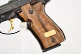 BERETTA 84 EL PRESENTATION GUN - FACTORY HAND ENGRAVED / GOLD PLATED PARTS / FACTORY LEATHER CASE - UNFIRED - RARE - 7 of 14