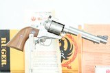 RUGER NEW MODEL SUPER SINGLE SIX IN STAINLESS STEEL - 22 LR AND 22/MAG - OWNED BY ROY CLARK - 2 of 7