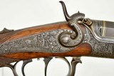 CLASSIC G.F. STORMER STALKING RIFLE - RARE TANG SAFETY, GAME SCENE ENGRAVING - 4 of 22
