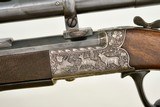 EXQUISITE CARL STIEGELE SINGLE SHOT ENGRAVED RIFLE IN 6.5 X 52 (25-35 WINCHESTER) - ROYAL BAVARIAN COURT MAKER - 2 of 24