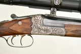 EXCEPTIONAL CARL STIEGELE OF MUNICH SINGLE SHOT RIFLE IN 9.3 X 74R - MASTER ENGRAVED, ZEISS SCOPE, C&R ELIGIBLE - 3 of 23