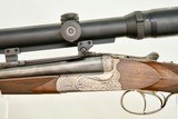 PERUGINI & VISINI BEST QUALITY DOUBLE RIFLE - .375 FLANGED MAGNUM - TOMASINI ENGRAVED  - 4 of 25