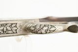 GERMAN FALLING BLOCK RIFLE - OAK LEAF & GAME SCENE ENGRAVED - .25-.35 IMPROVED - 13 of 20
