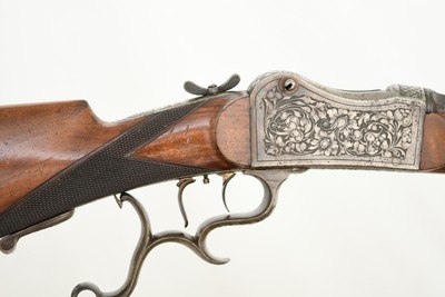 FW KESSLER SINGLE SHOT RIFLE - HIGHLY ENGRAVED