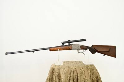 GREIFELT IDEAL ACTION FALLING BLOCK STALKING RIFLE - 8.15 X 46R - Image 3 of 21