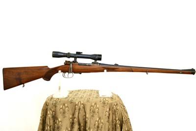 E. SCHMIDT & HABERMANN (ESHA) - 8MM X 60R - FULL STOCK VINTAGE SPORTING RIFLE - 8 X 60 NORMAL