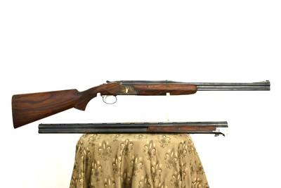 FRANCOTTE OVER / UNDER TWO BARREL SET - DOUBLE RIFLE AND SHOTGUN - 20 GAUGE / 9.3 X 74R