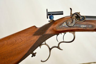 OTTO SCHNEELOCK PERCUSSION TARGET RIFLE - PRE-CIVIL WAR - TURNBULL RESTORATION